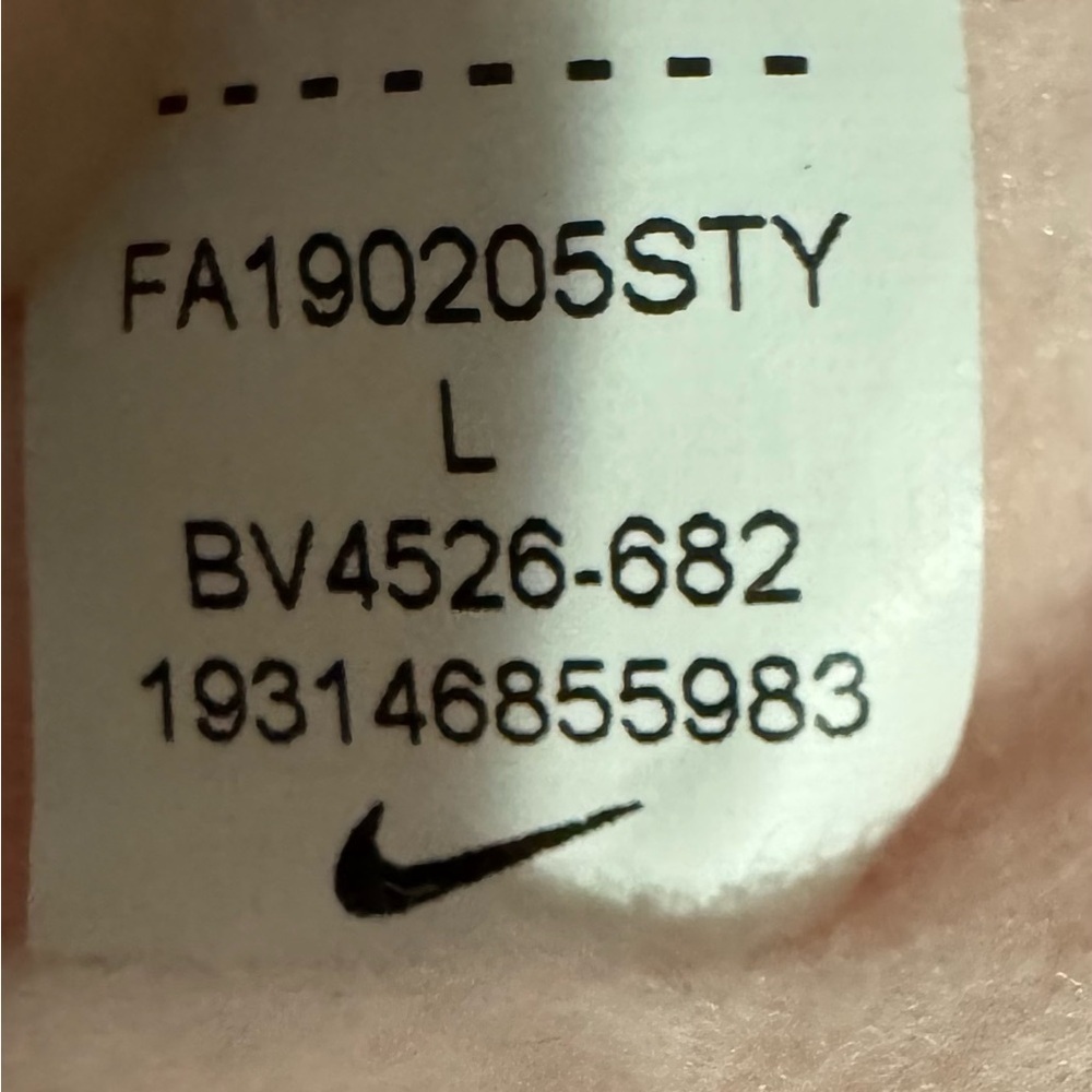 Nike Hoodie Women’s Pink Mock Funnel Neck Pullover Sweatshirt Size Large - Picture 9 of 10